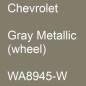 Preview: Chevrolet, Gray Metallic (wheel), WA8945-W.